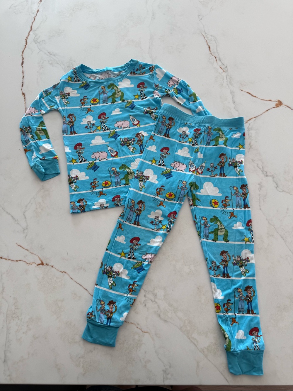 Little Sleepies Toy Story Kids Pajama Set - Woody & Friends Print